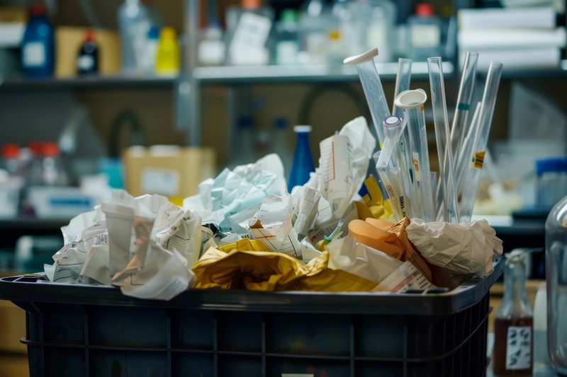 Сбор и сортировка медицинских отходов